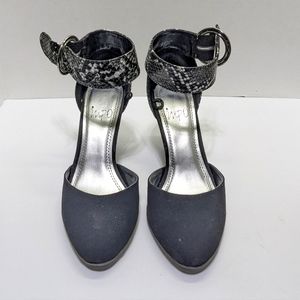 Front velvet lady shoes - high heel